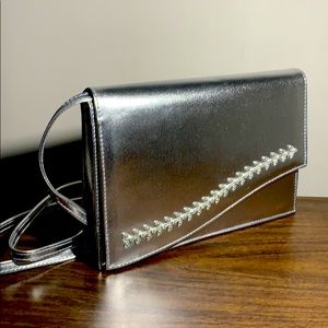 Silver Shoulder Handbag |Small|